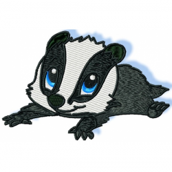 Pamela's Embroidery - Cute Baby Badger