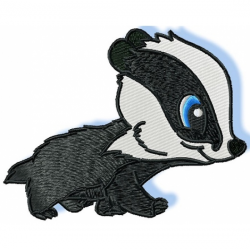 Pamela's Embroidery - Cute Baby Badger