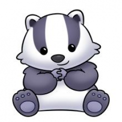baby badger | Trims | Pinterest | Clip art, Rock painting and Animal