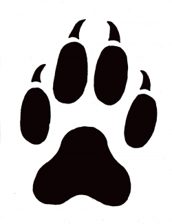 Badger Paw Prints Clipart