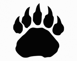 Badger Clipart Paw Print Pencil And In Color Badger Clipart Paw ...