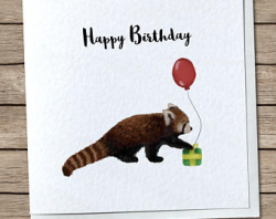 Red Panda clipart birthday - Pencil and in color red panda clipart ...