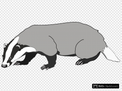 Badger Clip art, Icon and SVG - SVG Clipart