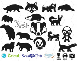badgers svg, svg files for cricut, badger clipart, svg for silhouette, svg  png eps dxf, badger cameo svg, cricut, svg cutting files, dxf