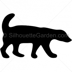 Honey badger silhouette clip art. Download free versions of the ...