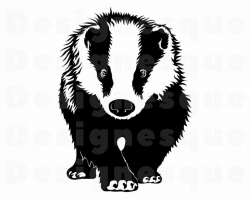 Honey Badger SVG, Badger Svg, Badger Clipart, Badger Files for Cricut,  Badger Cut Files For Silhouette, Badger Dxf, Badger Png, Eps, Vector