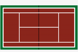 Color Blocks Overlooking Badminton Courts, Colorful Badminton Court ...