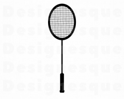 Badminton Racket Svg, Badminton SVG, Badminton Clipart, Badminton Files for  Cricut, Badminton Cut Files For Silhouette, Dxf, Png, Eps Vector