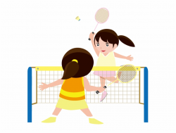 Picture Library Badminton Clipart Kid Play - Playing ...