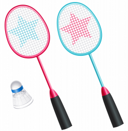 Badminton Rackets with Shuttlecock PNG Vector Clipart | Gallery ...