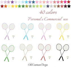 Badminton Racket clipart, Badminton clipart, Sport clipart, Fitness icon,  Game clipart, Stickers planners, CL-113