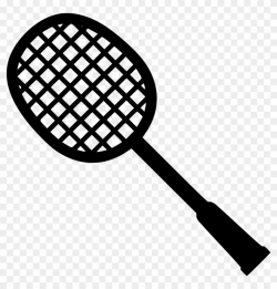 Png File Svg - Badminton Racket Black And White, Transparent ...