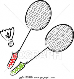 Vector Illustration - Badminton. EPS Clipart gg54195940 ...