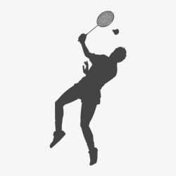 Badminton, Black And White, Movement PNG Image and Clipart for Free ...