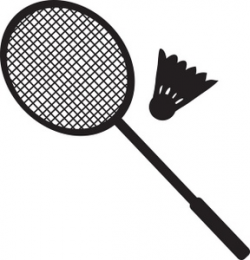 badminton clipart black and white 5 | Clipart Station