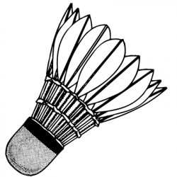 White badminton shuttlecock