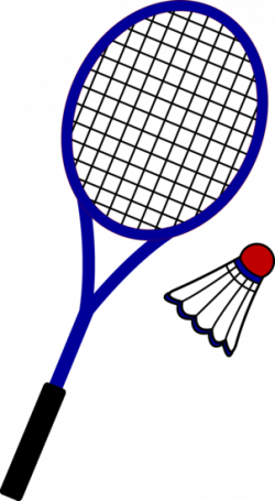 Badminton Racquet and Birdie - Free Clip Art | u nás doma ...