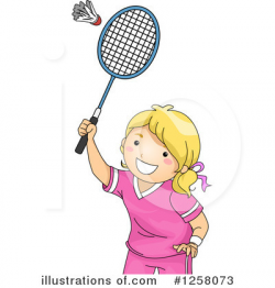 Badminton Clipart #1258073 - Illustration by BNP Design Studio