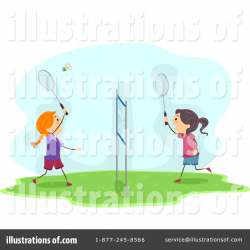 Badminton Clipart #1092925 - Illustration by BNP Design Studio