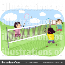 Badminton Clipart #1291841 - Illustration by BNP Design Studio