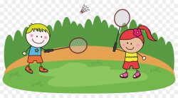 Badminton Child Play Clip art - Cartoon Badminton png download ...