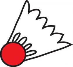 Badminton Clipart Image - clip art illustration of a badminton birdie