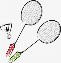 Hand-painted Badminton, Movement, Badminton, Physical Education PNG ...