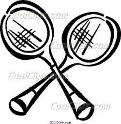 Badminton rackets Vector Clip art