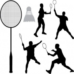 badminton silhouette vector | Badminton | Pinterest | Badminton and ...