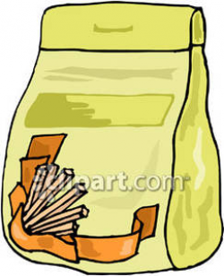 Bag of Take-Out Food - Royalty Free Clipart Picture