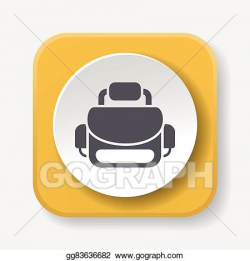 Vector Clipart - Camera bag icon. Vector Illustration gg83636682 ...