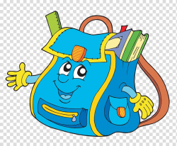 Bag School Backpack , Cartoon bag transparent background PNG ...