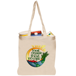 Personalized Natural Cotton Fiber Tote Bags | TOT28 - DiscountMugs
