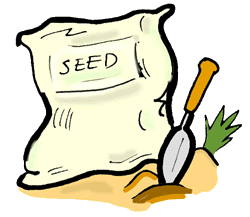 Full Version of Bag of Seed Clipart