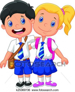 school student with school bag clipart 6 | Clipart Station