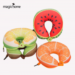 Fruit U Shaped Travel Pillow Neck Memory Foam Cushion For Kids ...
