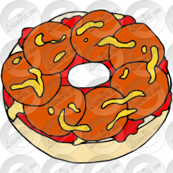 Pizza Bagel Picture for Classroom / Therapy Use - Great Pizza Bagel ...