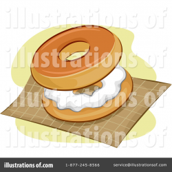 Bagel Clipart #1193646 - Illustration by BNP Design Studio