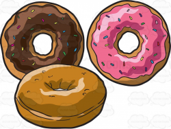 Delicious Fresh Donuts | Donut cartoon