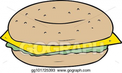 Vector Stock - Cartoon bagel. Clipart Illustration gg101725393 - GoGraph