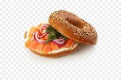 Bagel Smoked salmon Lox Breakfast sandwich - bagel png download ...