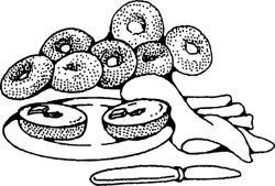 Bakery Breakfast Bagels clip art Free vector in Open office drawing ...