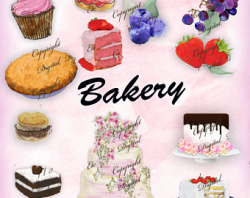 Dessert clipart baked goody - Pencil and in color dessert clipart ...