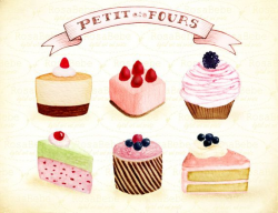 Cupcake clipart, bake goods clipart, party clipart,bakery ...