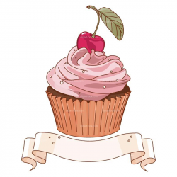 Clipart Cupcake Banner Royalty Free Vector Design | Drawing ...