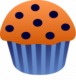 Blueberry Muffin Vector - Free Clip Art