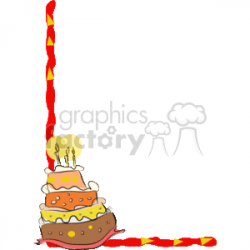 Royalty-Free Birthday cake border 133828 vector clip art image - EPS ...