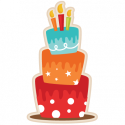 Birthday Cake SVG scrapbook cut file cute clipart files for ...