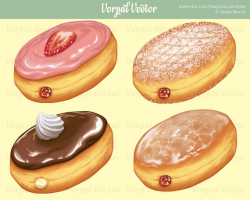 Donut Clipart Jelly Doughnut Clip Art Photorealistic