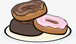 Painted Stacked Donuts, Hand Painted, Laminated, Donuts PNG Image ...